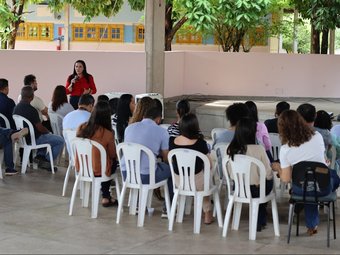 A reitora do IFRR, professor Nilra Jane Filgueira, fez um rápido apanhado das ações desenvolvidas no instituto como forma de prestação de contas
